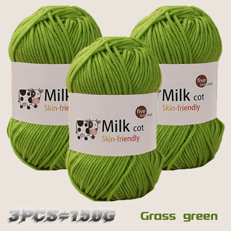 150g milk yarn handmade medium coarse DIY weaving yarn ball for knitting sweaters, hats, scarves and other clothing - 22