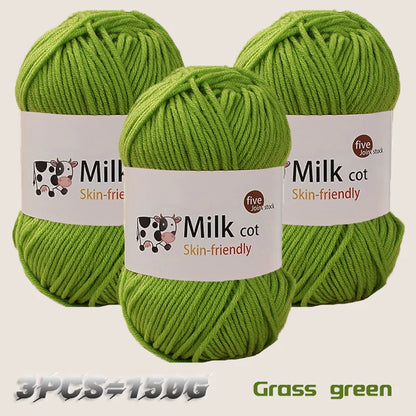 150g milk yarn handmade medium coarse DIY weaving yarn ball for knitting sweaters, hats, scarves and other clothing - 22