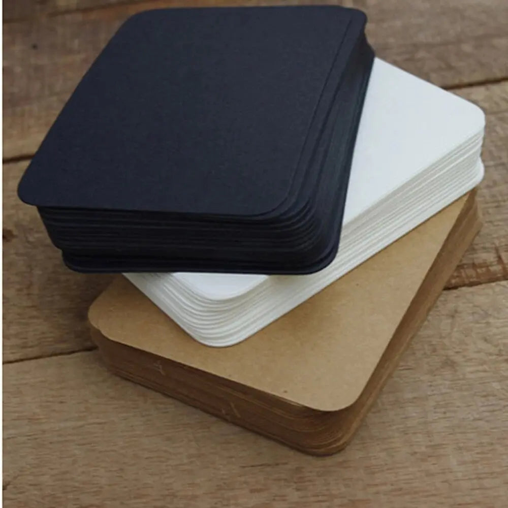 100Pcs 9*5.2cm Blank Card For Business Cards For Message And Book Name Blank Cards For Business Card Message Cards