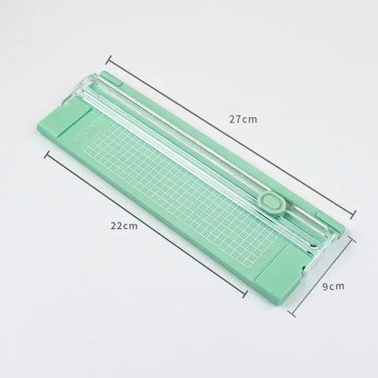A4 Bidirectional Cutting Paper Cutter with Pull-out Ruler for Photo Trimmers Scrapbook Lightweight Cutting Mat Machine - Gree
