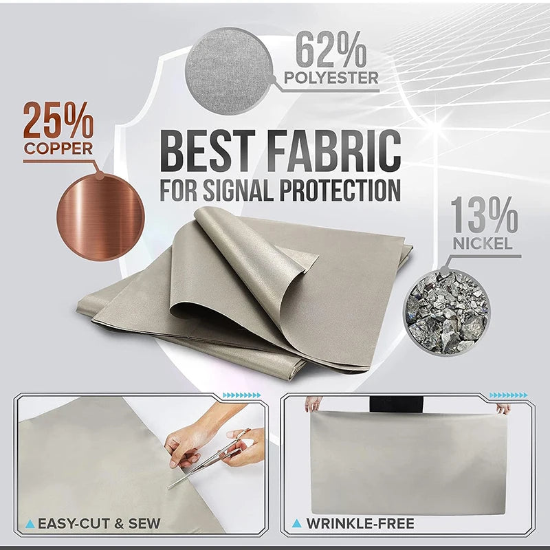 Faraday Fabric Radiation Protection WiFi Blockers for Home Anti-Radiation Blanket Fabric Emf/Rf/RFID Protection Blocking Clot