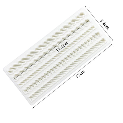 Five Ropes Silicone Sugarcraft Mold Resin Tools Cupcake Baking Mould Fondant Cake Decorating Tools