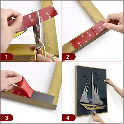 Heat-Resistant Auto Double-Sided Adhesive Patch - High Viscosity Strong Adhesion, for Heavy-Duty Car Accessories Fixing