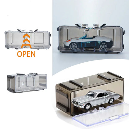 1/64 Acrylic Model Car Display Case Box DIY Assembly Storage Gift for Collectibles Multi-Layer Car Park (Without Car) 1/3/4/5