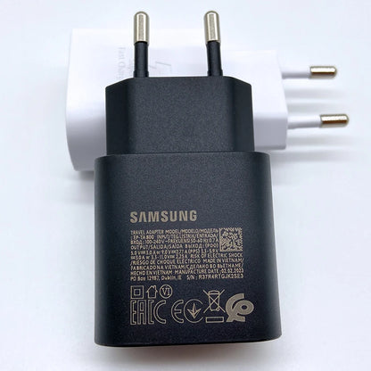 Samsung 25W Super Fast Charger Usb Type C Cargador Adapter For Galaxy S24 S23 S20 S21 S22 Plus A54 A34 Adapter Z Flip Fold 5 