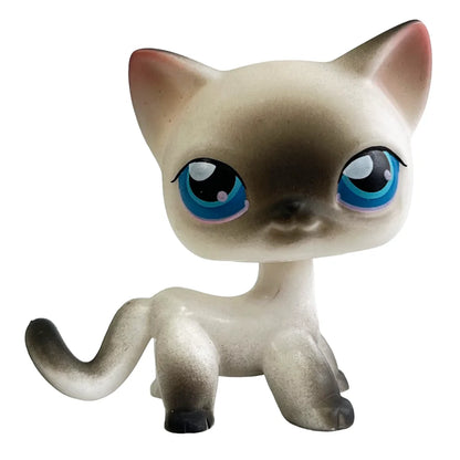 Rare Pet Shop LPS Toy Stands Short Hair Cat Original Kitten Husky Puppy Dog Fox Cute Animal Old Bobble Head Toy - 5