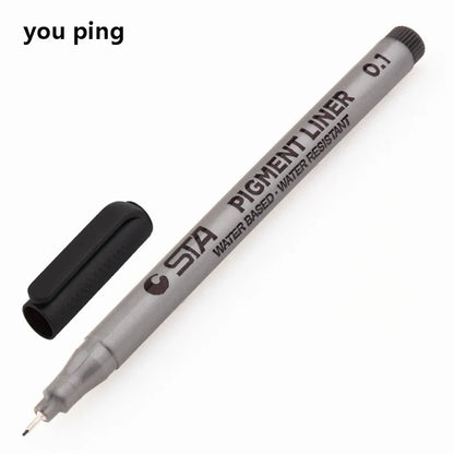 Waterproof Art Markers Brush Pen Sketch Drawing comics Pigment Line Pens Office School Stationery Supplies - 01