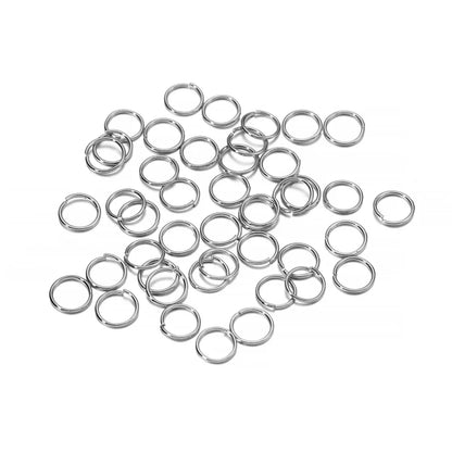50-200pcs/lot 3-20 mm Jump Rings Split Rings Connectors For Diy Jewelry Finding Making Accessories Supplies