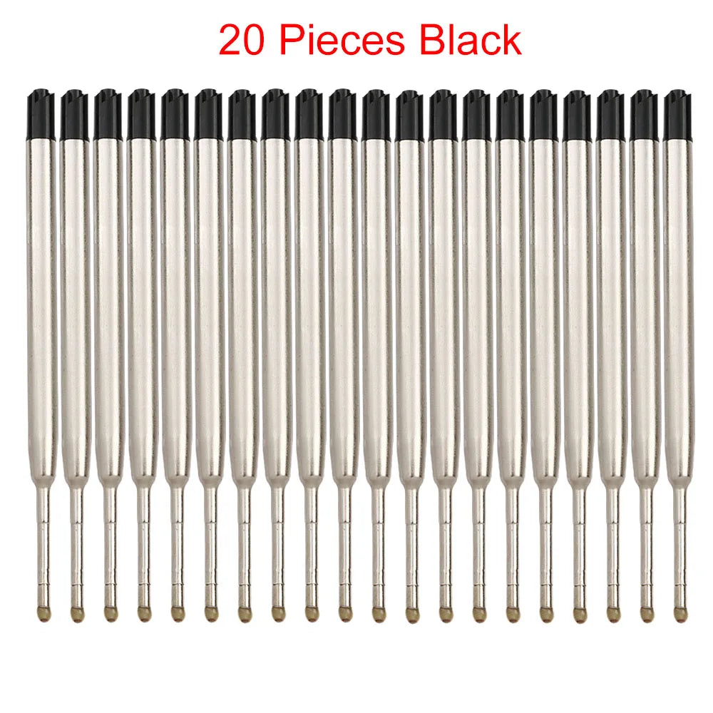 98mm1.0mm Ballpoint Pen Refills For Parker Pens Medium Point Blue Red Black Ink Rods For Writing Office Stationery - 20 Piece