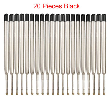 98mm1.0mm Ballpoint Pen Refills For Parker Pens Medium Point Blue Red Black Ink Rods For Writing Office Stationery - 20 Piece
