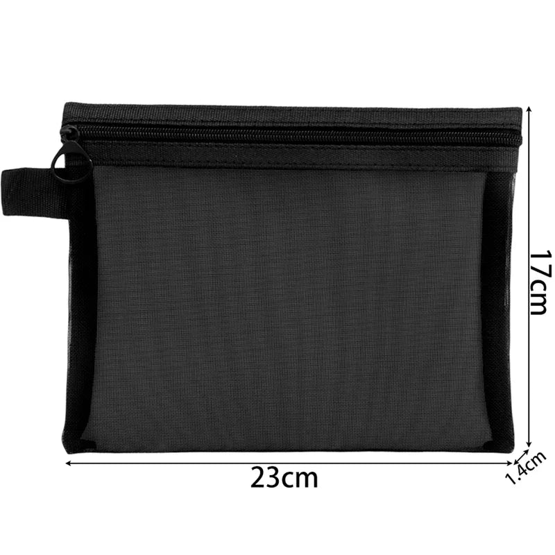 1/3pcs Mesh Clear Cosmetic Bags Small Large Black Makeup Bag Portable Travel Toiletry Organizer Case Lipstick Storage Pouch -