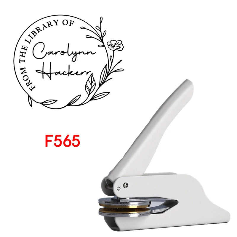 Custom Embosser Stamp,From the Library Embosser,Personalized Book Embosser Stamps,Custom Logo,Magic School,Gift for Book Love