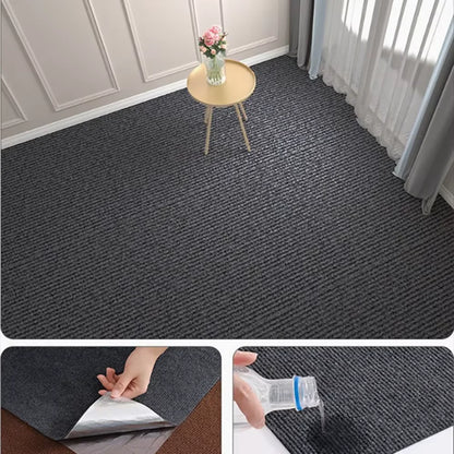 Self-adhesive Carpet Living Room Kitchen Rugs for Bedroom Water Uptake Home Decor Solid Color Bathroom Staircase Rug Decorati