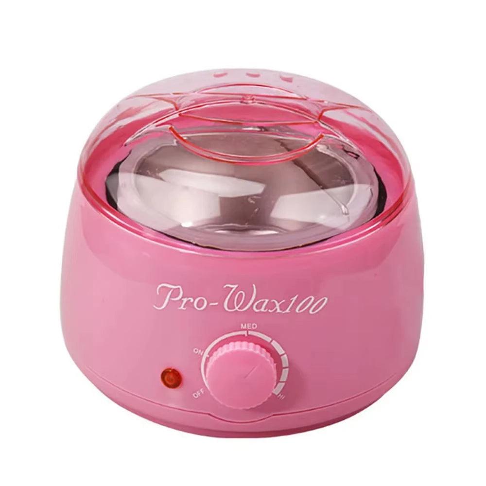 Professional Wax Warmer Heater for Depilatory Epilator Paraffin Wax Bean Bead Heating Machine Hair Removal Tool - Pink EU Plu