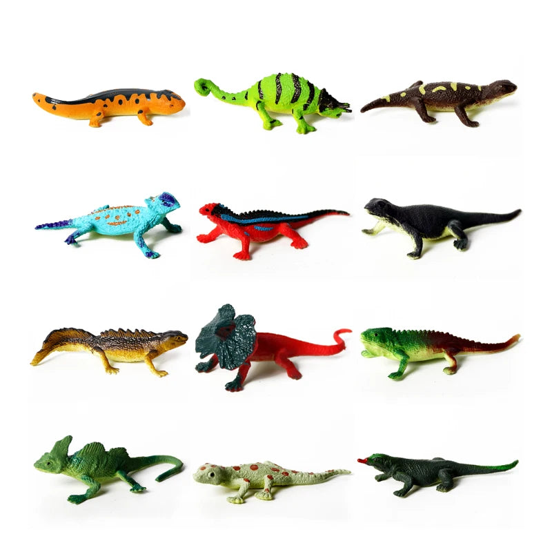 Simulation Plastic Animal Figurines Collection - Marine, Land & Insect Animals Miniature Set Toy for Kids Gift Playset Model 