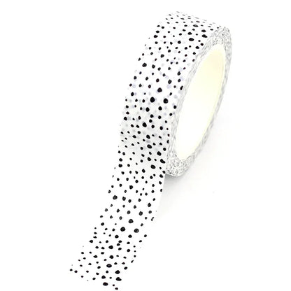 NEW 1PC 10M Decorative Black and White Japanese Washi Tape Set DIY Journaling Adhesive Moon Masking Tape Cute Stationery - NO