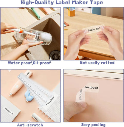 1Roll P12 P15 Thermal Label Sticker 12mm*40mm Tape Compatible Phomemo D30 Q30 Marklife P11 P50 L12 DELI Q2 Labeller