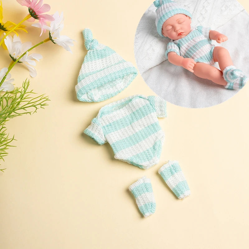 20cm Baby Dolls Clothes for DIY Toy Doll Accessories Suitable For 8inch Doll Sweater Jumpsuit Reborn Doll Clothes Accessories