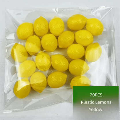 20PCS Multicolor Simulation Fruits Vegetables Plastic Room Decoration Food Model Photography Props DIY Fake Cherry Lemon Pato