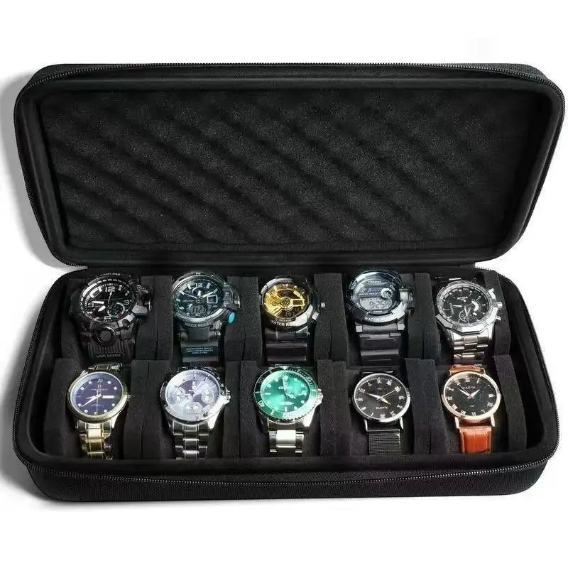 Watch Box Organizer Watch Travel Case Portable Storage Watch Display Holder for Wristwatches and Smart Watches Men Women Gift