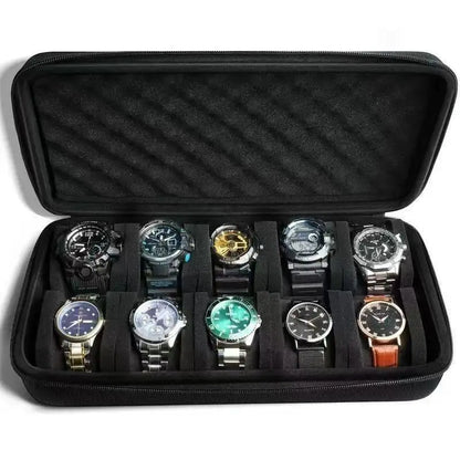Watch Box Organizer Watch Travel Case Portable Storage Watch Display Holder for Wristwatches and Smart Watches Men Women Gift
