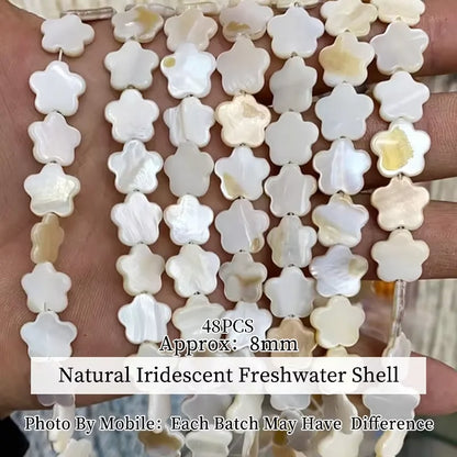 Natural Shell Beads Irregular Shape Smooth Beads Loose Spacer Bead For Jewelry Making Diy Earrings Necklace Accessory Finding