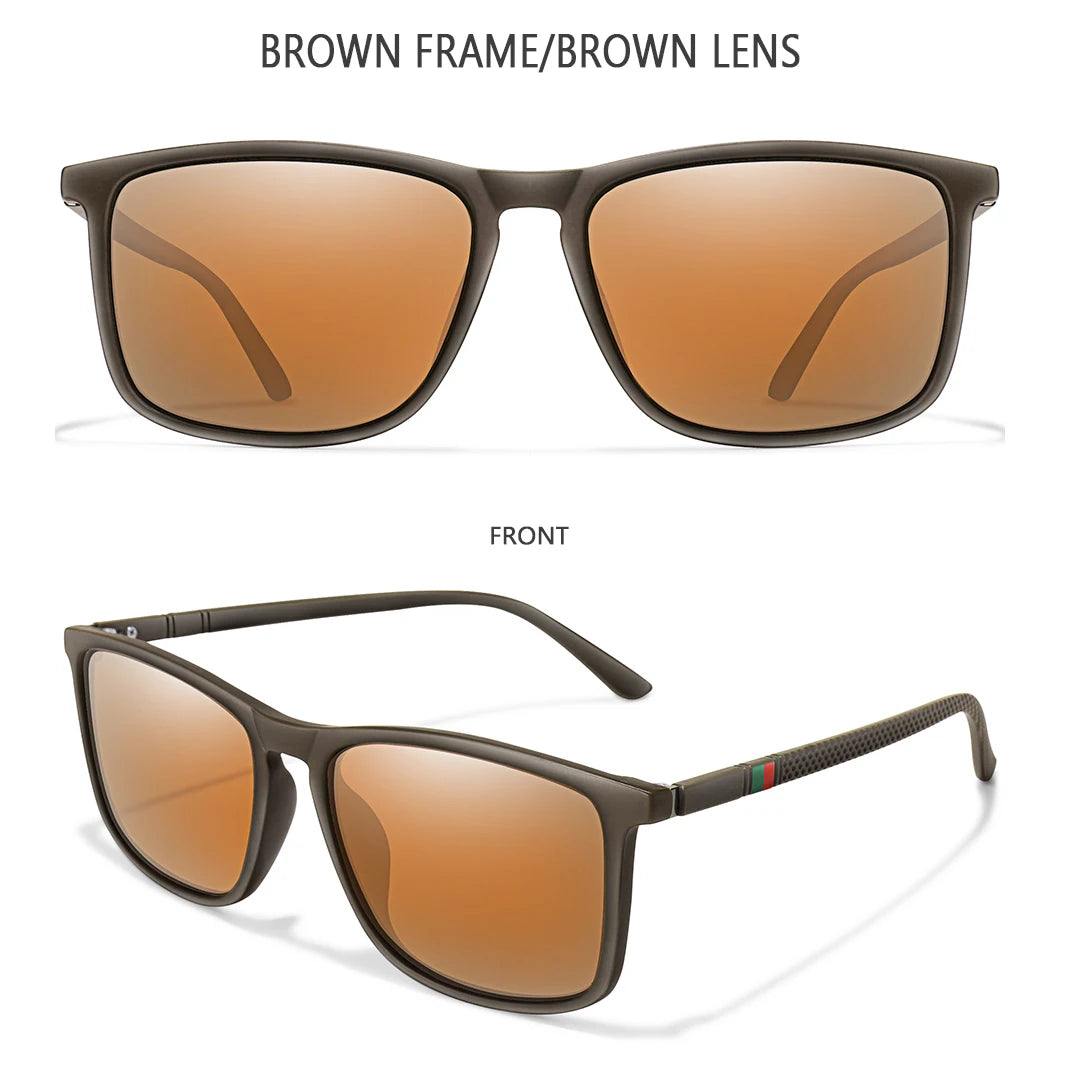 Luxury Square Vintage Polarized Cycling Sunglasses Men Women Fashion Travel Driving Fishing Sun Glasses Male Eyewear UV400 - 