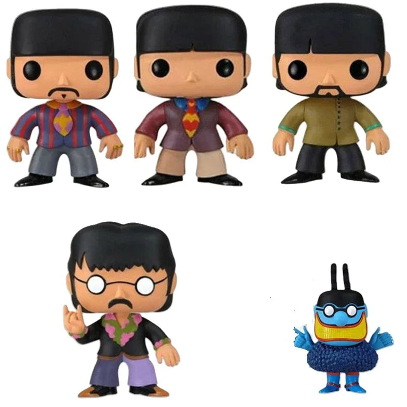 Collectibles Desktop Decoration Beatle Blue Meanie Ringo Starr John Lennon popstyles Vinyl Action Figure Model Toys Xmas Gift