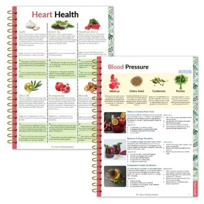 Natural Healing Handbook Spiral Bound Guidebook For Herbal Remedies And Holistic Health Support With Step By Step Protocols