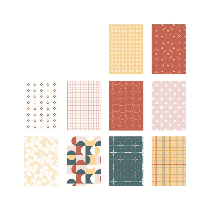 50 Pcs Kawaii Ins Paper Card DIY Decoration Idol Photocard Scrapbooking Diary Background Collage Material Paper Stationery - 