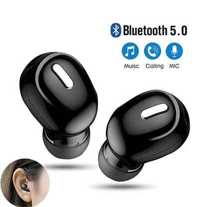 New Wireless Earphones Bluetooth 5.0 Headphones With Mic in-Ear Sports Waterproof TWS Earbuds Bluetooth Handsfree Single Head