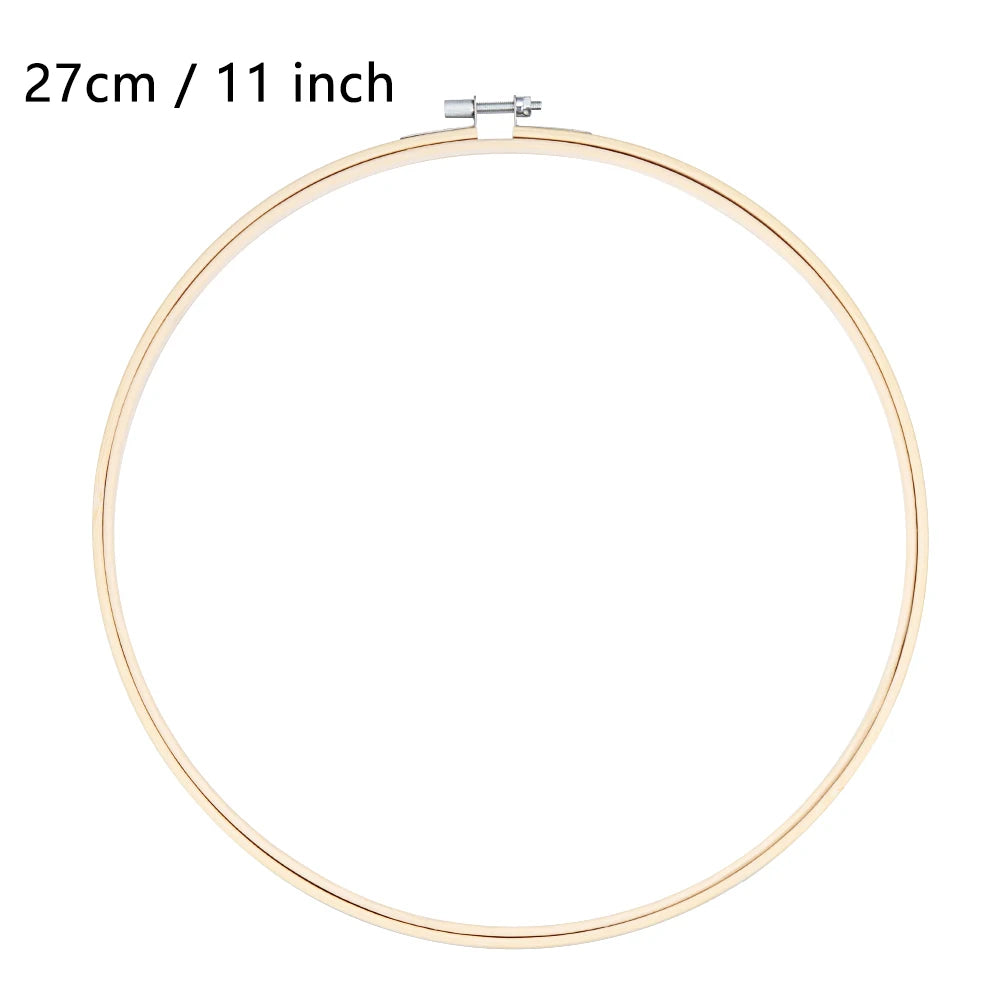 8/10/13/15/18/30cm Embroidery Hoop DIY Needlecraft Cross Stitch Machine Bamboo Frame Ring Round Loop Hand Household Sewing To