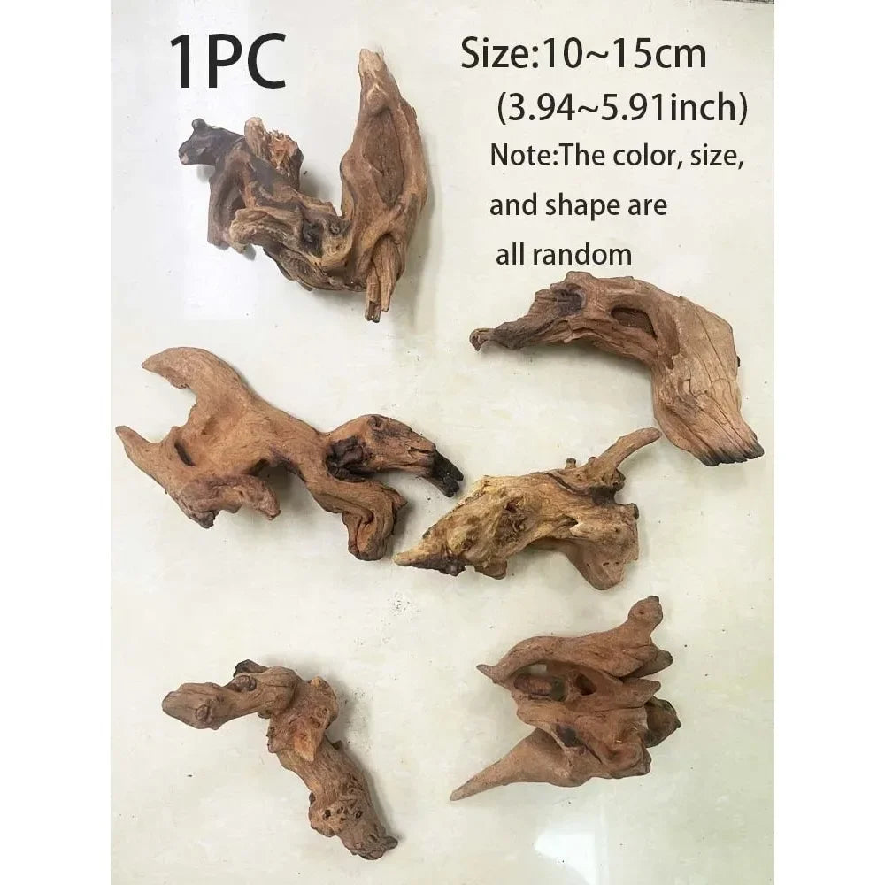 1PC Natural Sinkable Driftwood for Aquarium Fish Tank Decoration Wood Aquatic Plants Landscape Decoration