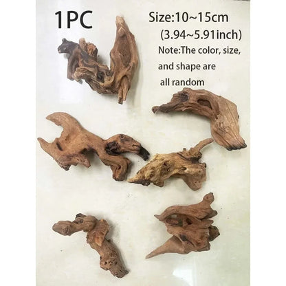 1PC Natural Sinkable Driftwood for Aquarium Fish Tank Decoration Wood Aquatic Plants Landscape Decoration