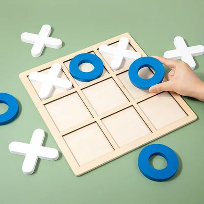 New Montessori Wooden Toy Mini Chess Play Game Jigsaw Board Games Early Educational Interaction Toys for Kids Party Battle Ga