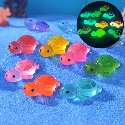 50/30PCS Cute Mini Ocean Resin Turtle Animals Tiny Sea Animals Figurines Marine Miniature Aquarium Ornaments Home Decorations
