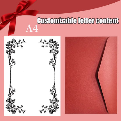 DIY Custom Envelopes Letter, Valentine's Day Letter Customization, Friend Blessing Letters, Company Documents Print, Mail a L