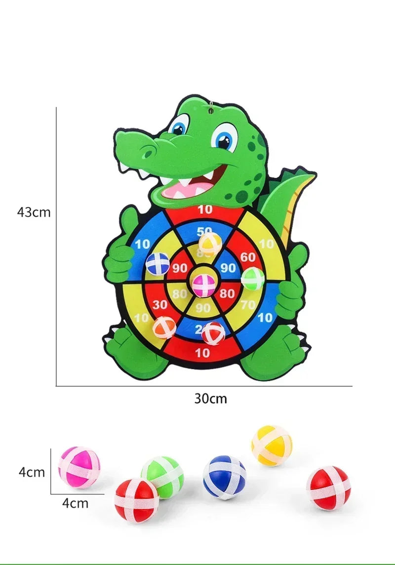 Educational Games Dart Board Stickey Ball Dart Kid Toy Child Montessori Games Indoor Sports for Children Montessori Toys Gift