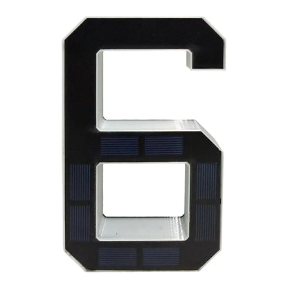 Solar Lighted House Number Outside Light-up LED Address Sign Waterproof Modern House Number Light Address Number for Door Dec