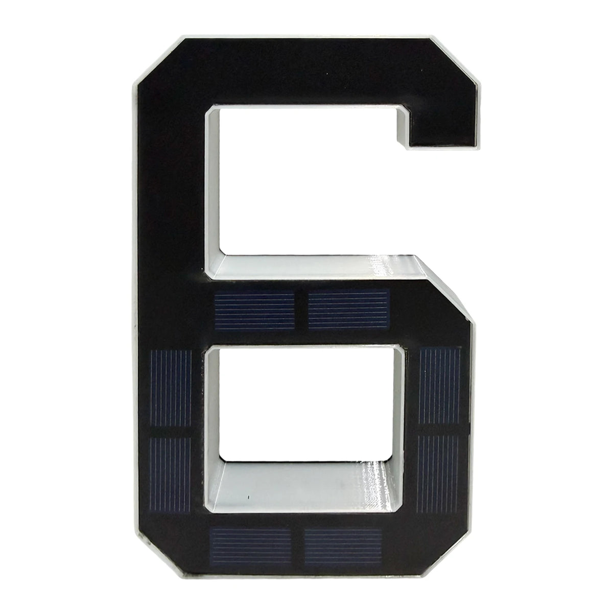 Solar Lighted House Number Outside Light-up LED Address Sign Waterproof Modern House Number Light Address Number for Door Dec