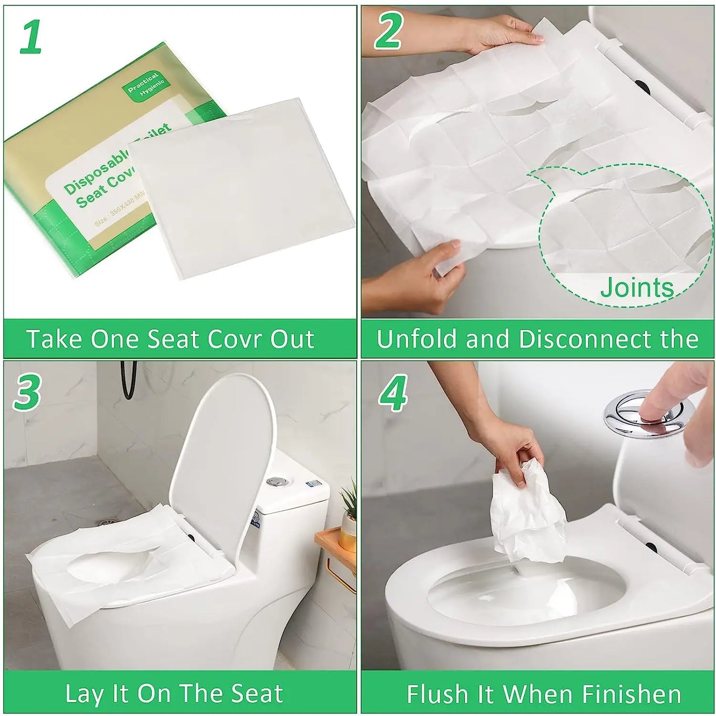 Portable Disposable Toilet Seat Cover Travel Camping Hotel Bathroom Accessories Degradable Waterproof Soluble Water Toilet Ma