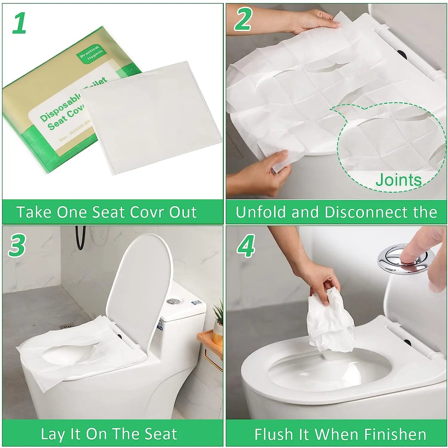 Portable Disposable Toilet Seat Cover Travel Camping Hotel Bathroom Accessories Degradable Waterproof Soluble Water Toilet Ma