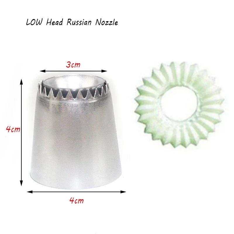 New Icing Piping Nozzles Cookie Biscuit Russian Ice Cream Pastry Tips Cake Mold Cake Decorating Tools Kitchen Gadgets