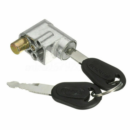 New Battery Safety Pack Box Lock W/2 Key Ignition Lock Metal For Motorcycle Electric EBike Scooter 70g