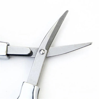 Foldable Stainless Steel Vintage Scissors Sewing Fabric Cutter Embroidery Cute Scissors Tailor Scissor Thread Sewing Tools NE