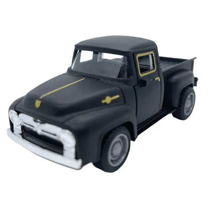 1/32 Red Metal Truck Model Vintage Alloy Mini Pull-Back Diecast Car Collection Decor Boys Children's New Year Christmas Toy G