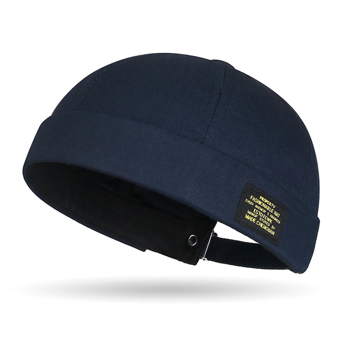 Brimless Hat for Men Women Cotton Classic Solid Color Beanie Beaded Hip Hop Hat for Outside Cycling Riding Activities