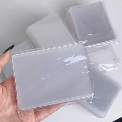 100/1pcs Card Sleeves Holder Game Cards 35PT PVC Hard Plastic Card Holder Toy Top Loaders for Protectors Trading Storage Gift
