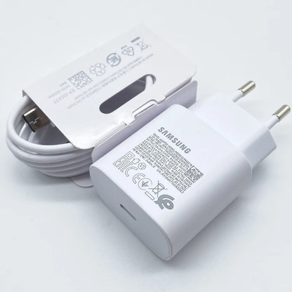 Samsung 25W Super Fast Charger Usb Type C Cargador Adapter For Galaxy S24 S23 S20 S21 S22 Plus A54 A34 Adapter Z Flip Fold 5 