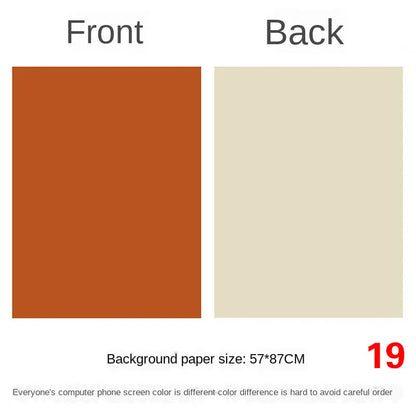 Photography Backdrops Wallpaper 57*87cm 2sides Solid Color Photo Background Props for Photo Studio Newborn Product Photograph
